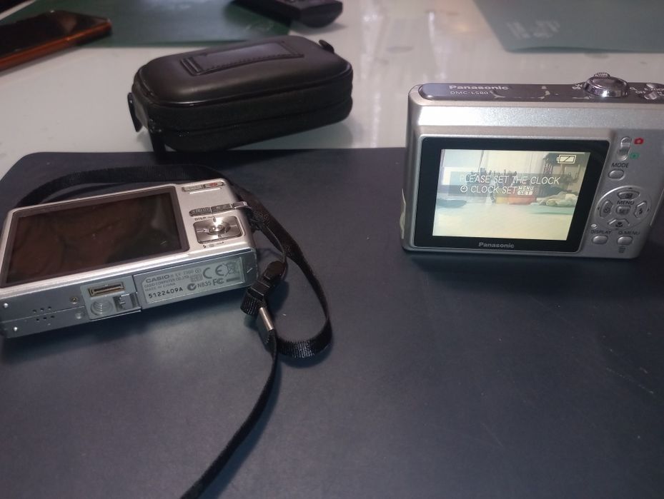 Panasonic Lumix DMC-LS80 funcțional și Casio Exilim EX-Z500, piese