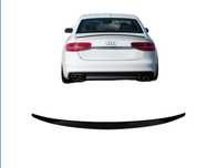 Спойлер тип S design съвместим с Audi A4 B8 седан 2011-2015, черен лак