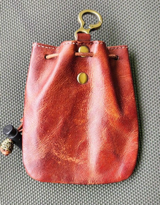 Punguță portofel portmoneu din piele pentru mărunțiș și pentru chei