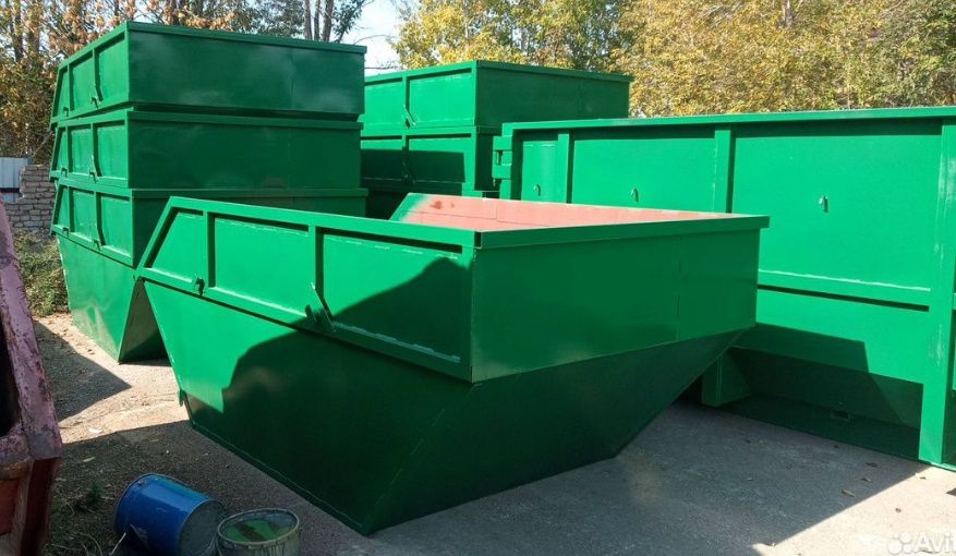 Бункер накопитель для ТБО ( Мусорный контейнер для строительство Лодка