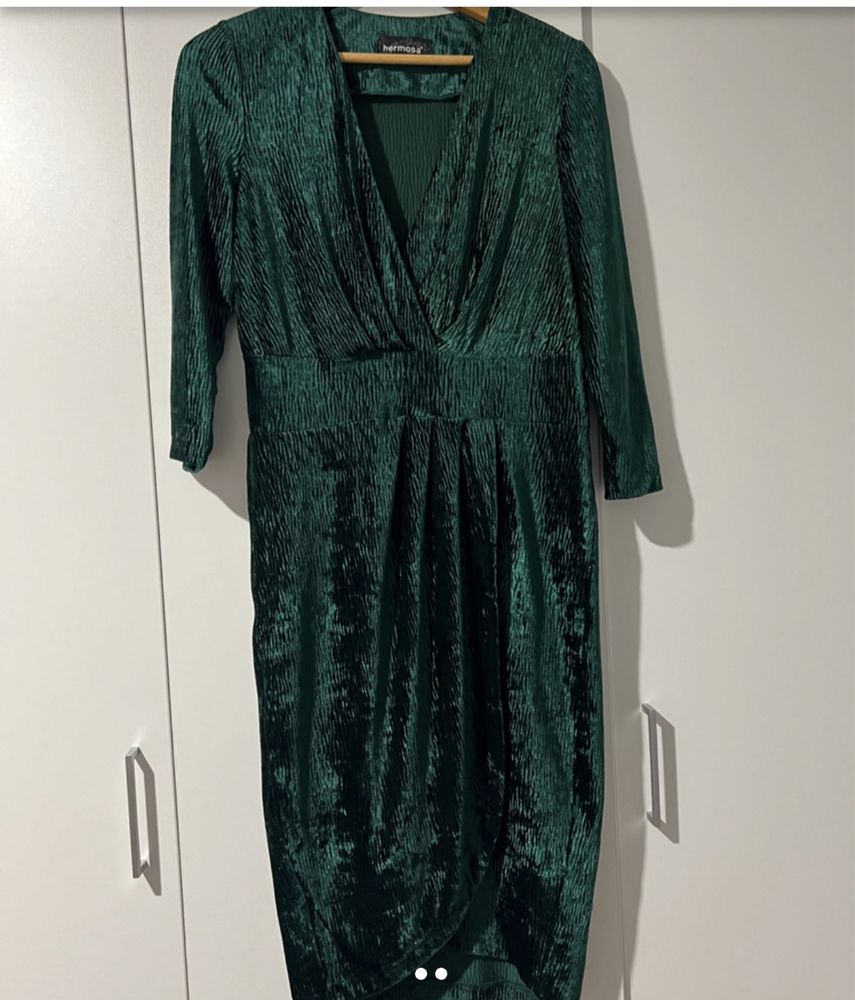 Rochie cocktail verde