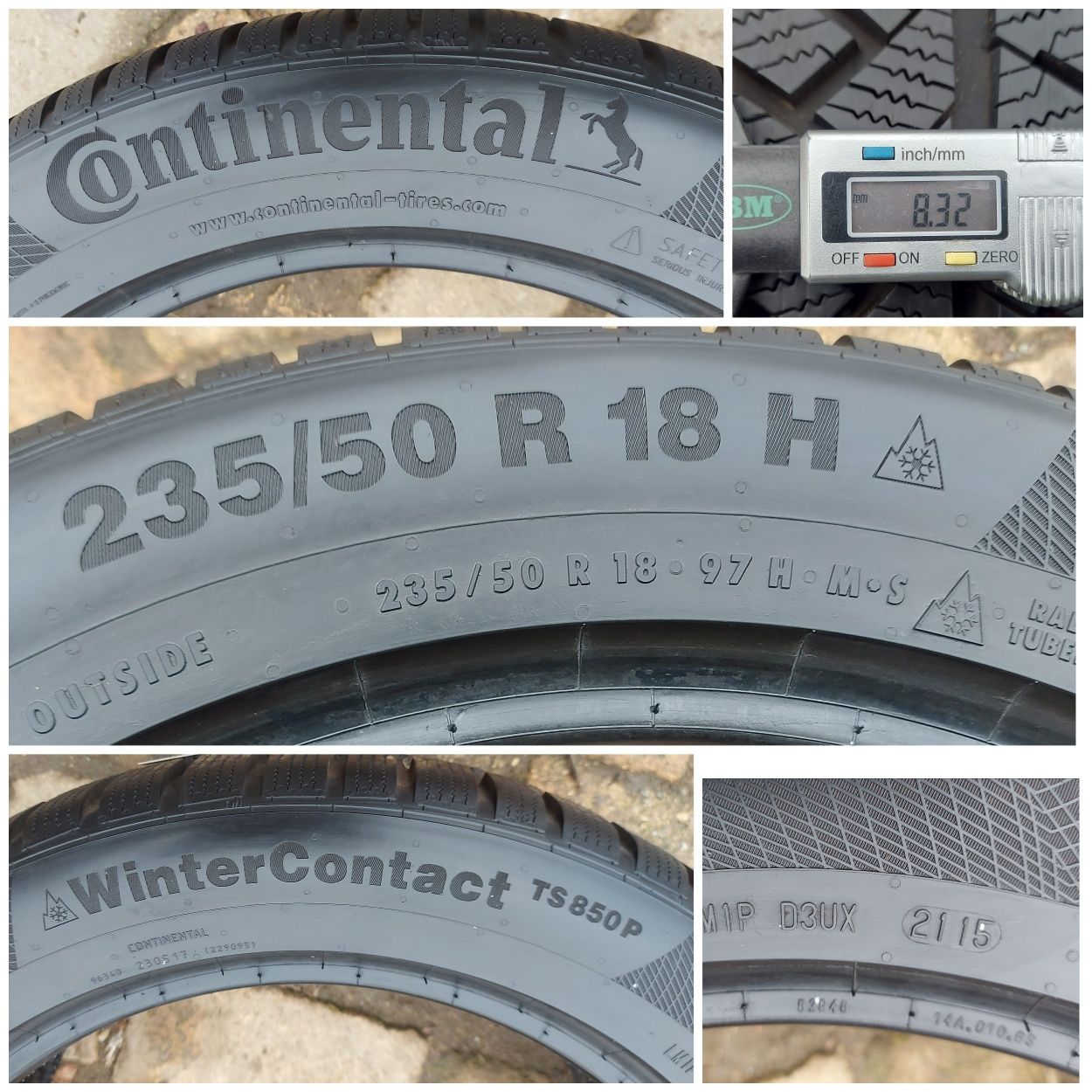 O bucată 245/235 50 R18 M+S iarnă - una Michelin Bridgestone Continent