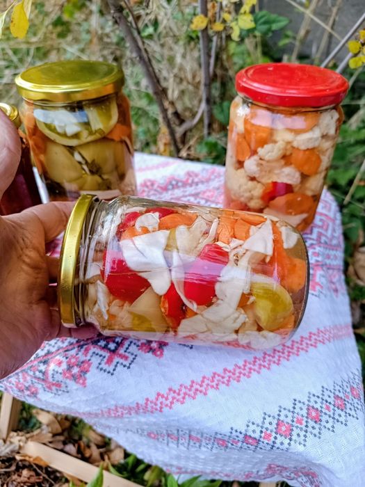 Царска туршия с камби, ...Без варене