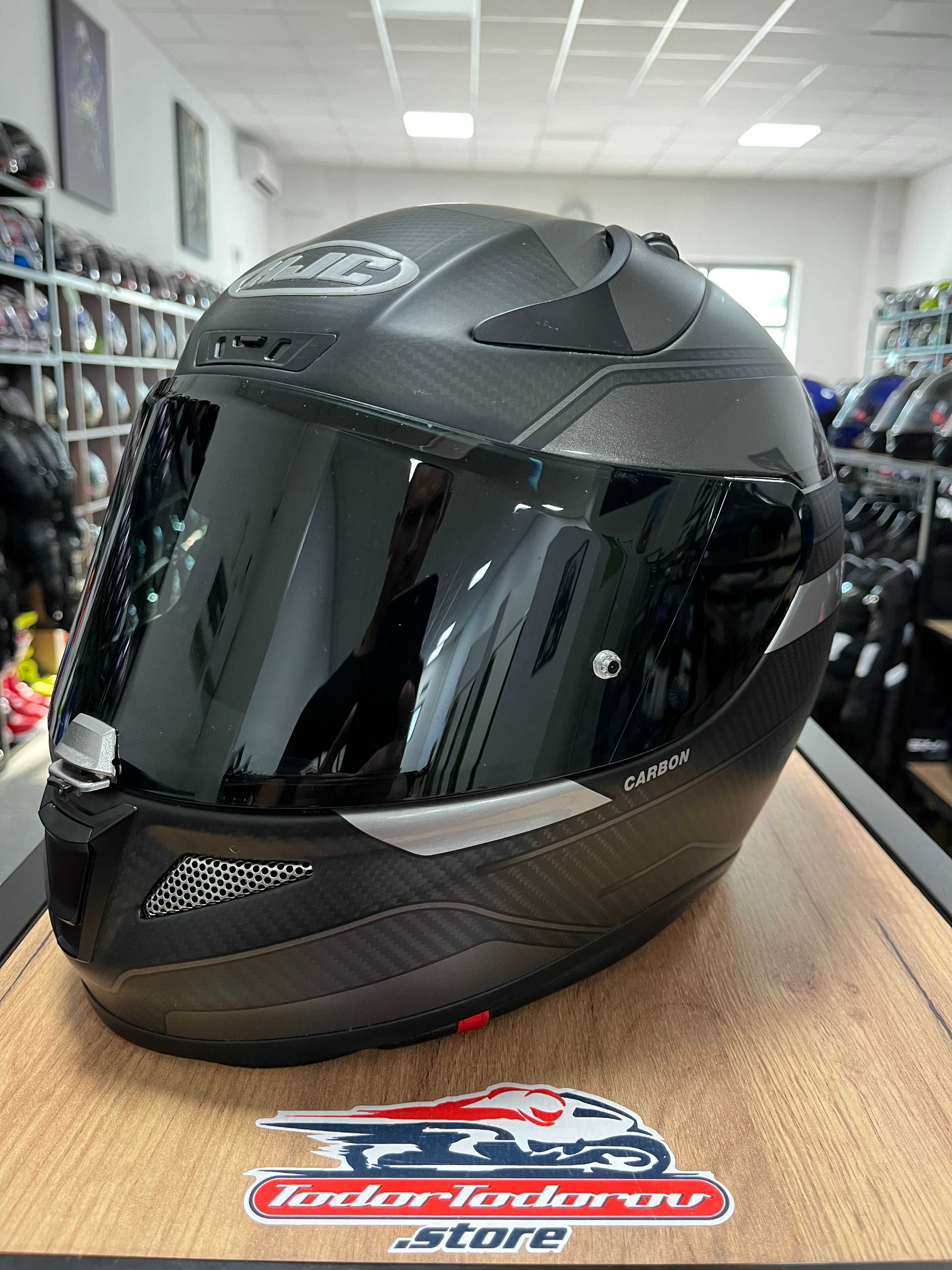 Мото Каска за мотор HJC RPHA-11 PLUS CARBON MATT ,XL 60-61см,като нова
