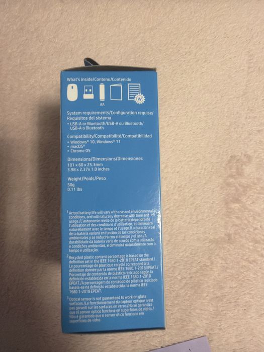 Mouse wi fi HP Z3700 senzori ootici