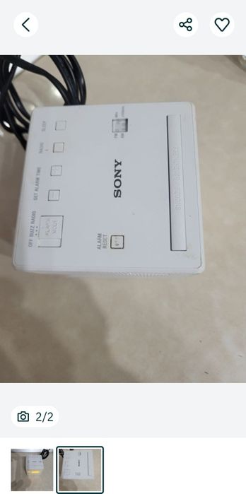 Vand radio cu ceas Sony