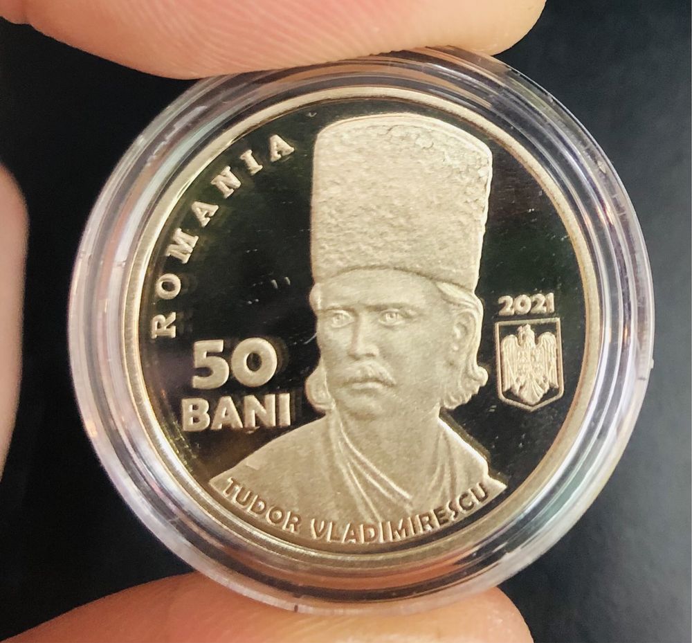 50 Bani Proof Tudor Vladimirescu PROOF