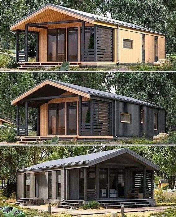 Case moderne pe structură metalică sau lemn