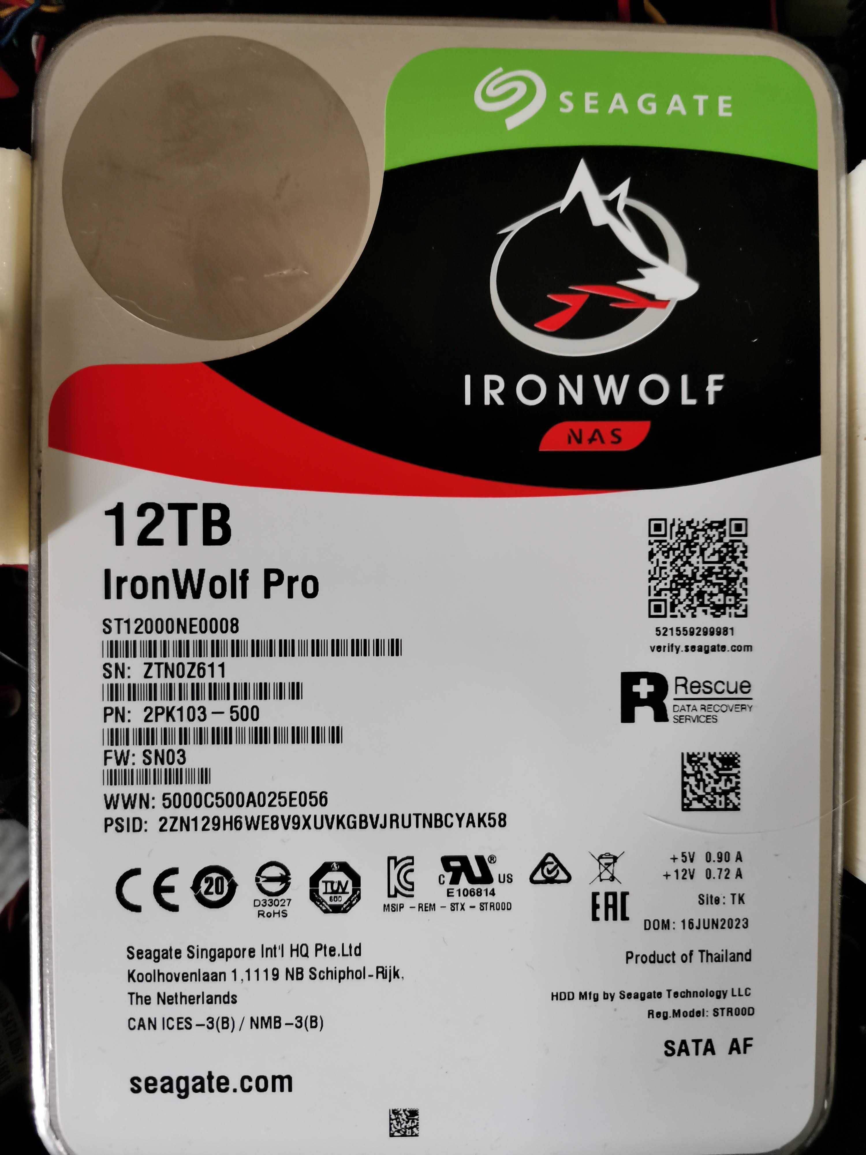 Seagate IronWolf Pro 12TB 7200RPM