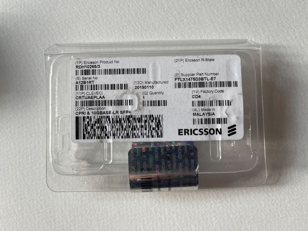 Module Modul Transceiver Fibra optica SFP + Ericsson 1 10 Gbase Gbps