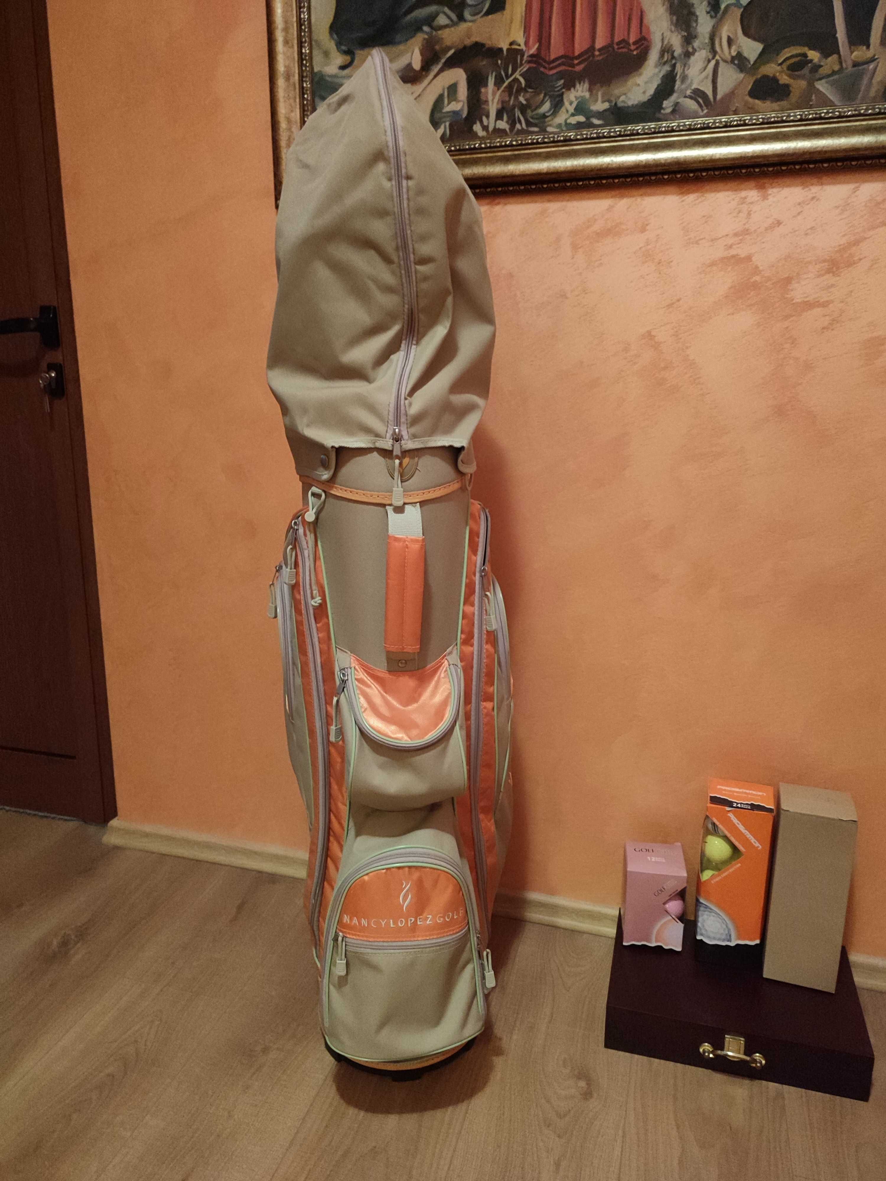 Комплект стикове за голф и чанта Nancy Lopez + екстри
