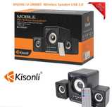 Kisonli U-2800BT Multimedia Wireless USB 2.0 Bluetooth Speaker