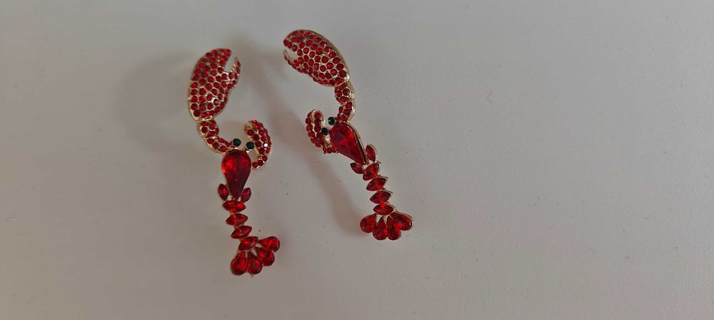 Омар лобстер lobster обеци