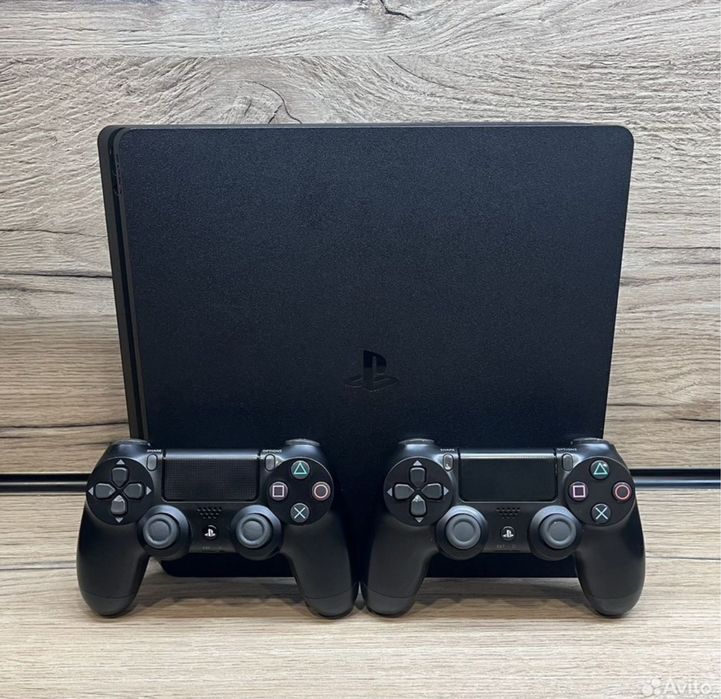 Ps4 slim 1Tb 2 геймпада