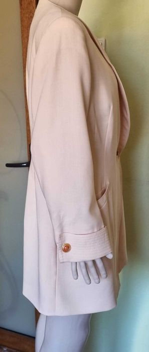 Blazer tip sacou lung Comma, marimea 44, 100% lana