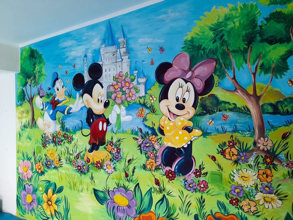 Pictură murală - decorare spații private, birouri,  spații comerciale