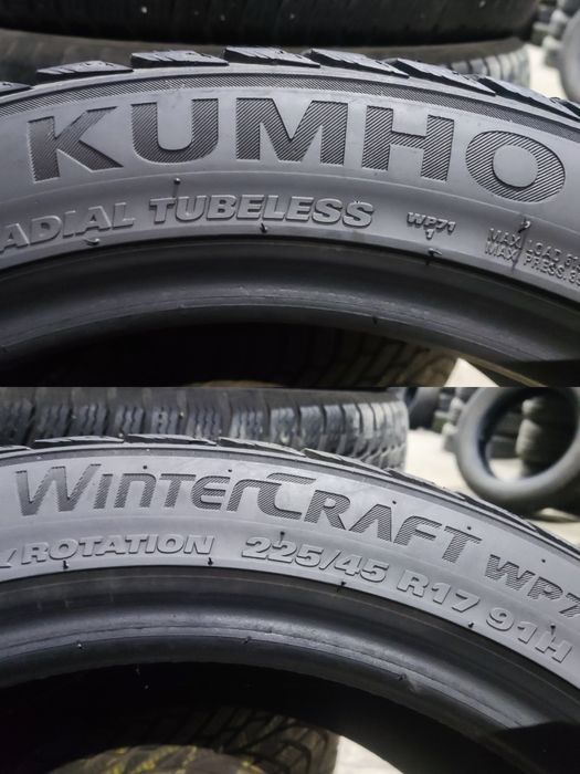 4бр зимни гуми 225/45/17 Kumho Winter Craft 
dot22