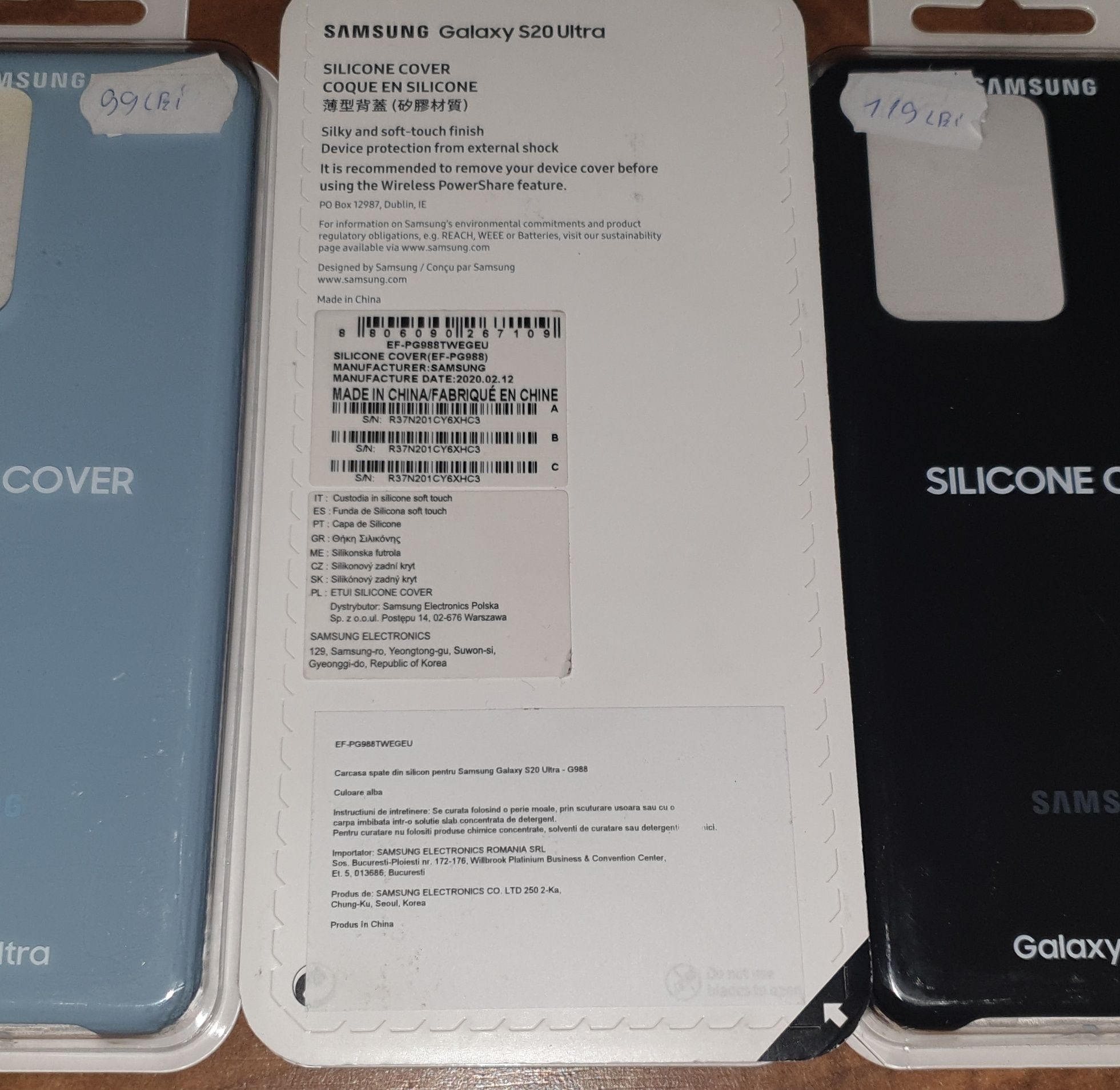 Husa silicon originala Samsung Silicone Cover S20 Ultra S20 Ultra 5G