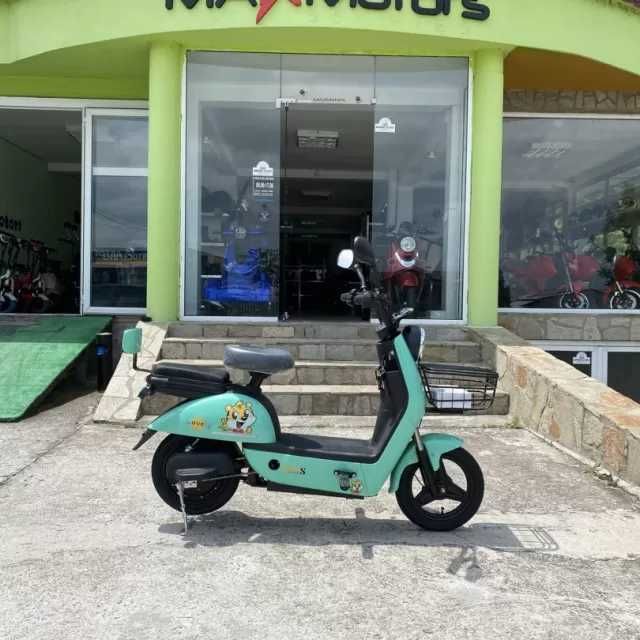 Електрически скутер с педали MaxMotors 500W 2023 500W/48V/12AH - GREEN