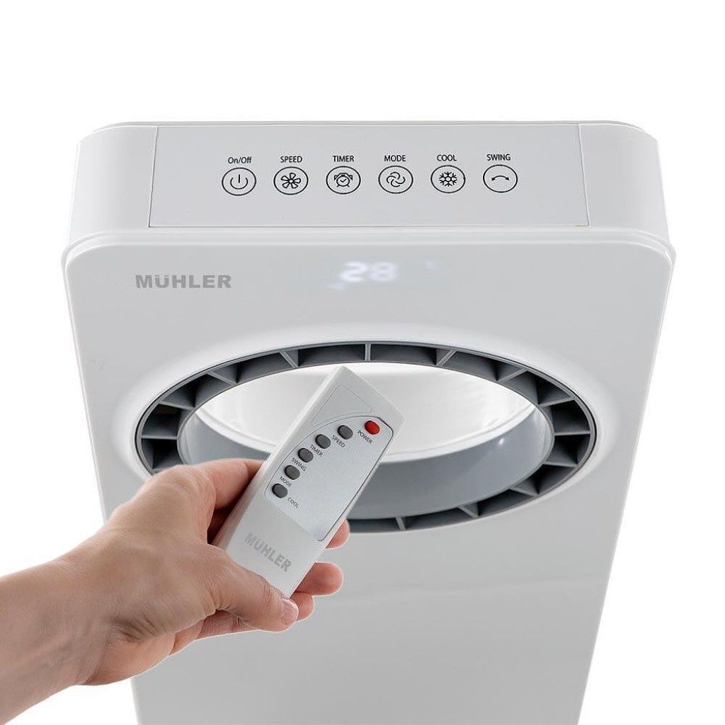 Мобилен охладител Muhler MC-4000, 65W, безвитлов, LED, 4 л, таймер
