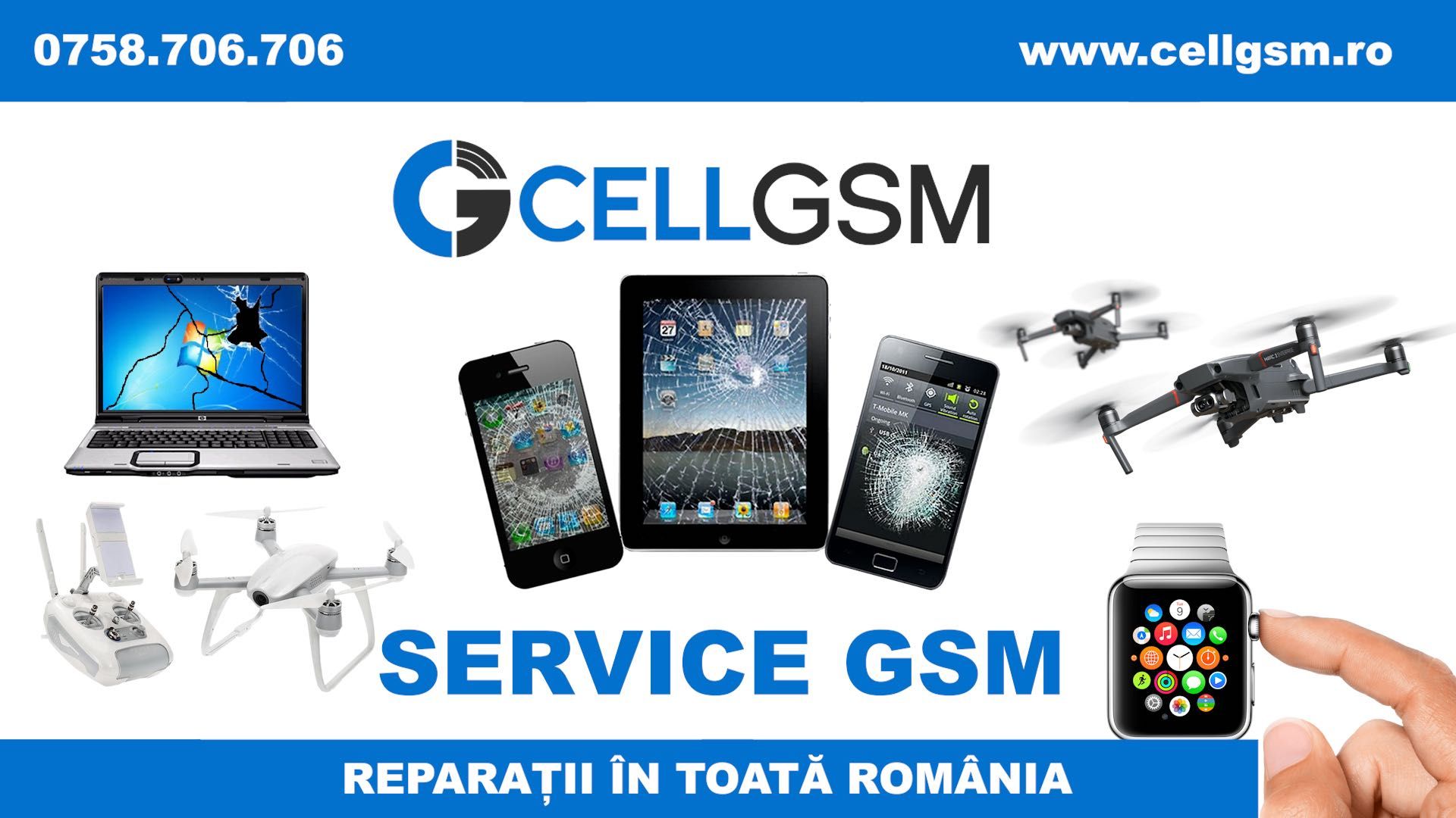 Asigurăm Performanță Maximă pentru Dronele DJI cu SERVICE-ul CELLGSM