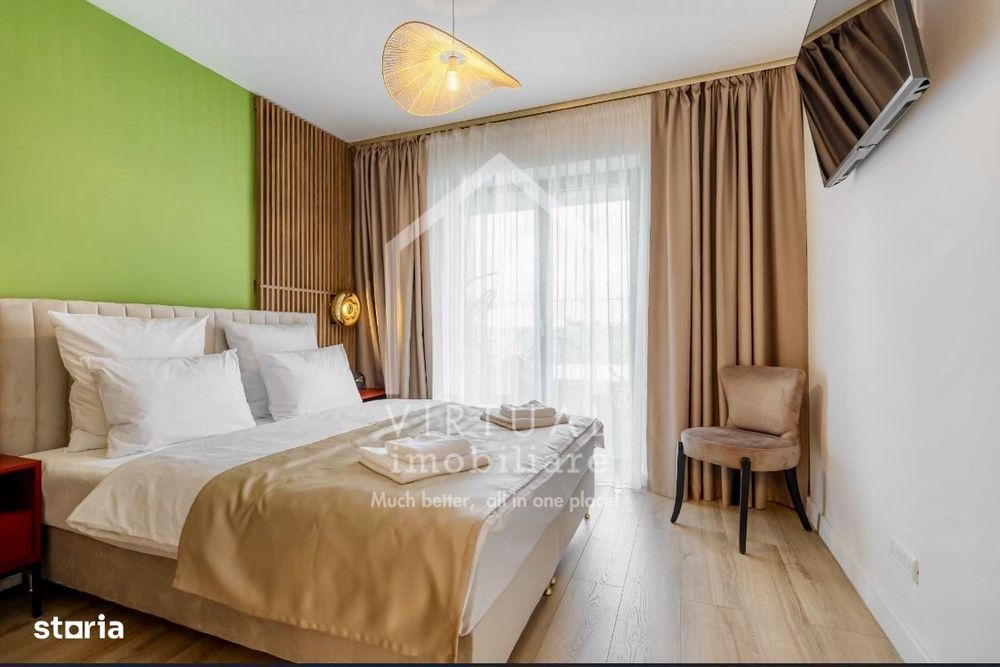 Apartament de inchiriat in Sibiu, gradina, loc de parcare, AC, 39 mp