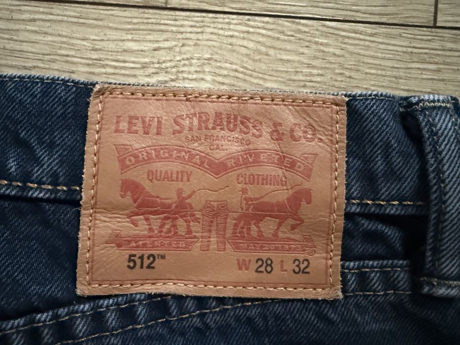 Blugi LEVIS 512 Albastru Barbati | Marime 28 x 32 (Talie 76 cm)