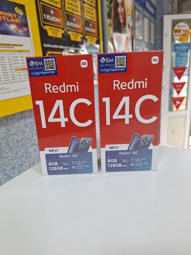 Redmi 14C  8/128GB Yangi karobka