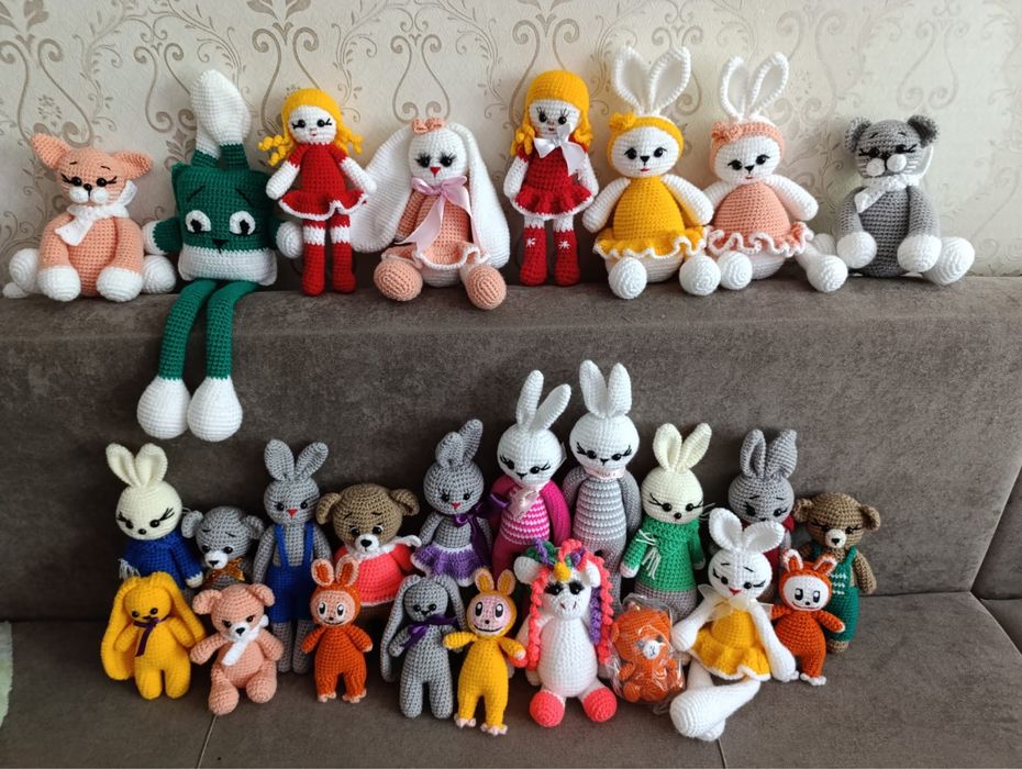 Вязаные игрушки ручной работы