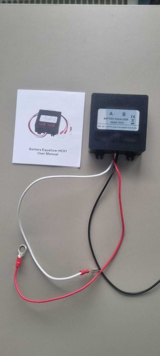 Egalizator baterii 24V, 2 x 12V, cu afisaj LCD