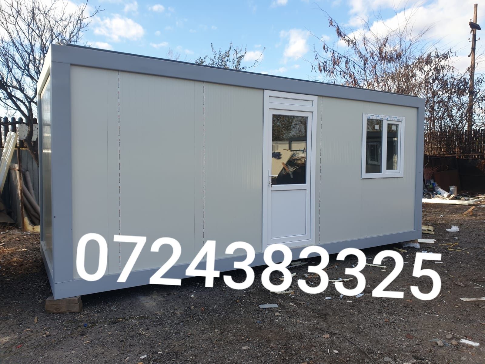Vând containere, vitrina , grup sanitar, vestiar, birou, sala de mese