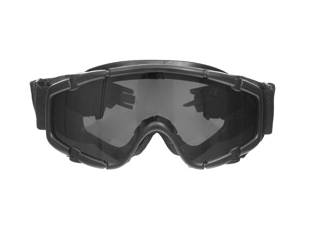 AIRSOFT: Ochelari Protectie cu 2 Lentile si Prindere FAST pe Casca BLK