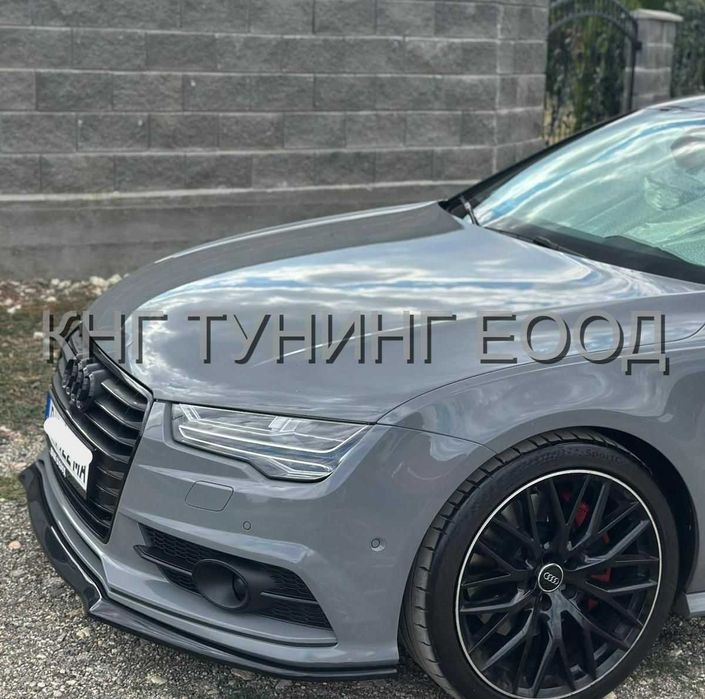 Преден лип спойлер за ауди а7 с лайн / audi a7 s line lip spoiler