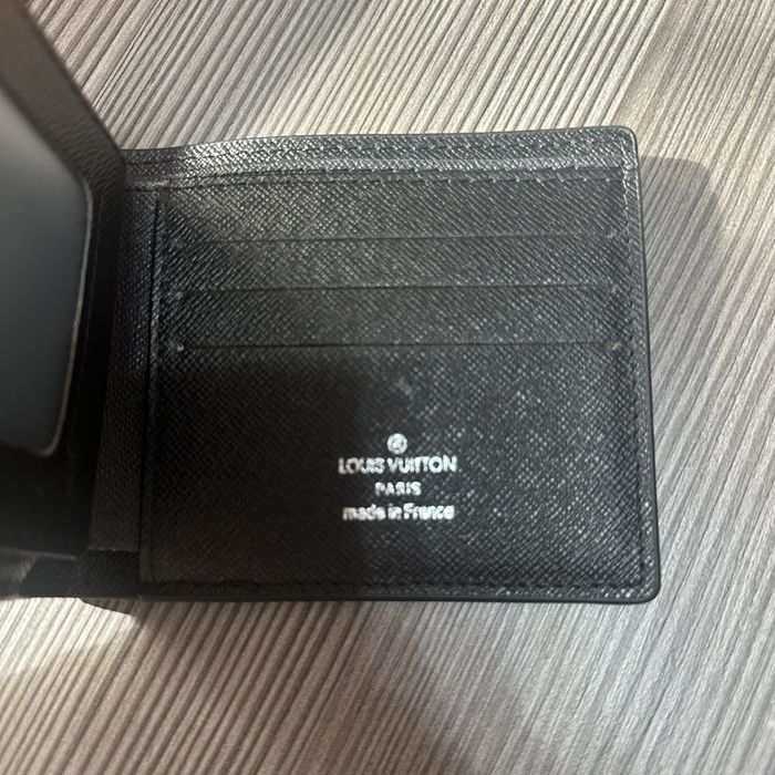 Portofel stil Louis Vuitton Damier Graphite – Design Elegant, Negru