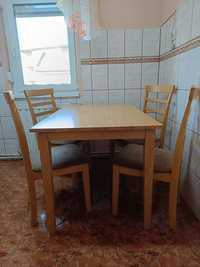 Masa bucătărie și 4 scaune  jisk
