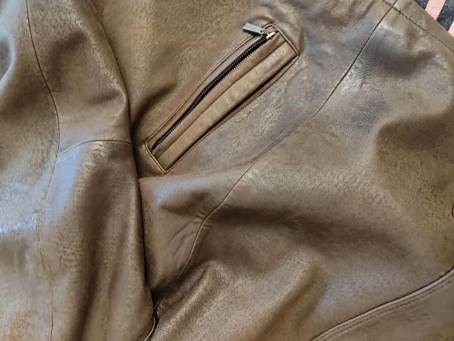 Geaca de piele nabuc