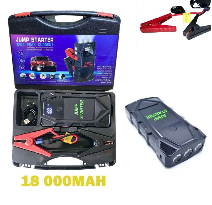 Стартерно устройство Jump start 18000mAh 12V 2000A