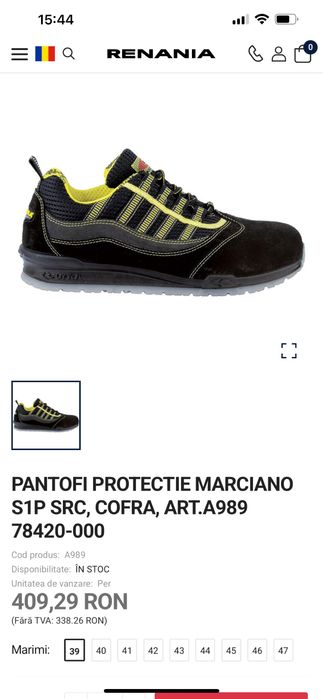 Pantofi de lucru Cofra