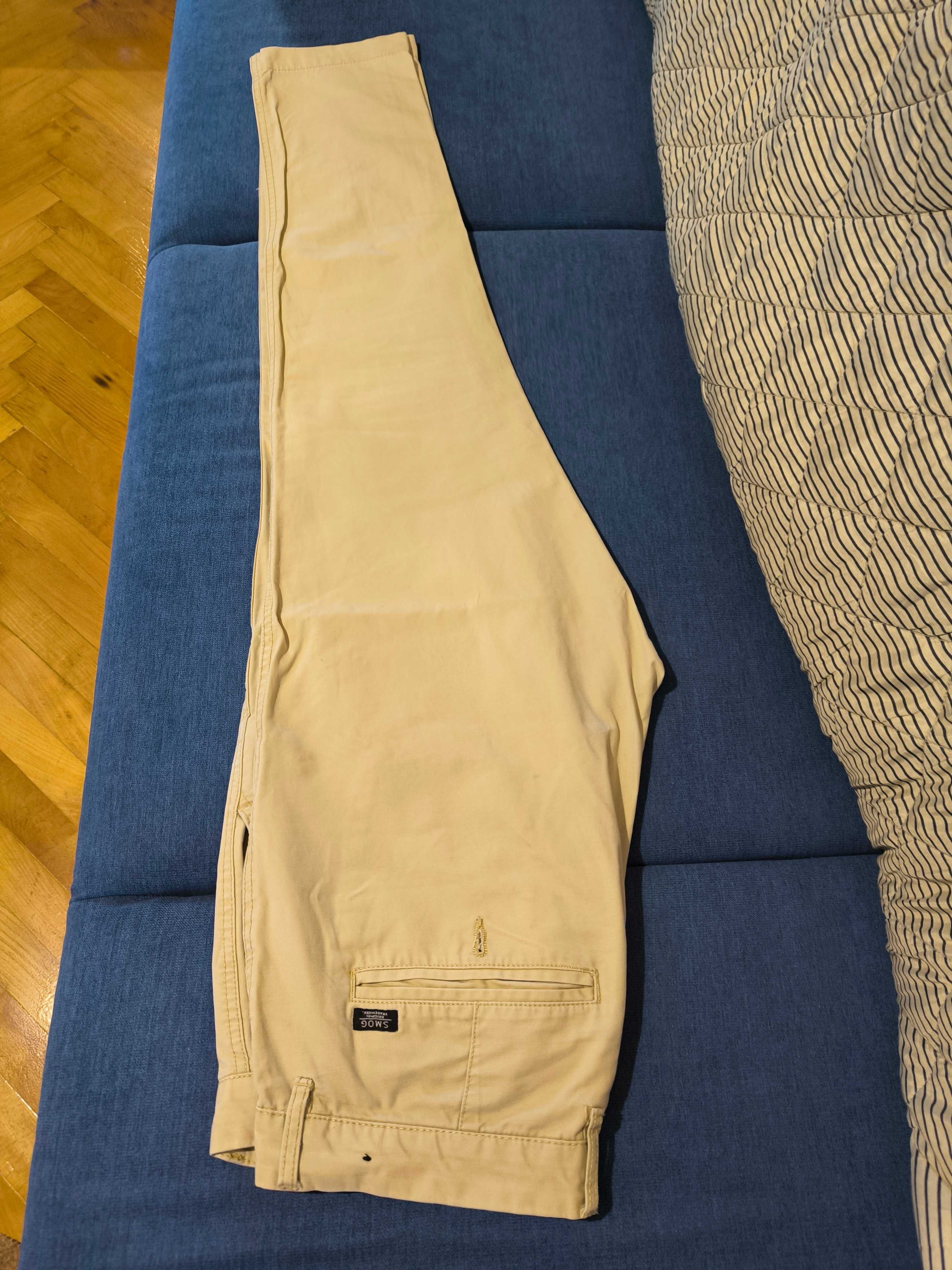 Мъжки Chino бежов панталон slim fit