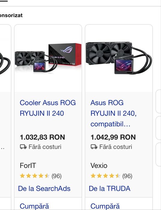 Cooler procesor Asus ROG Ryujin 2 240