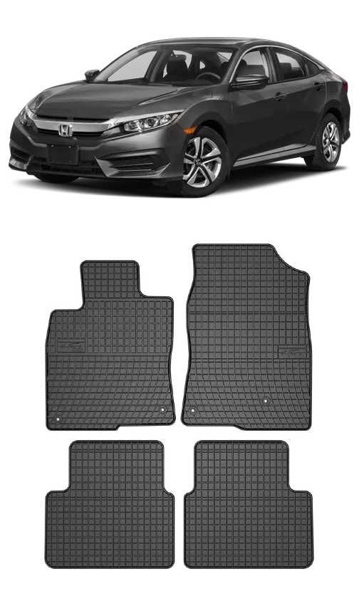 Гумени стелки Frogum съвместими с Honda Civic X 2015-2021