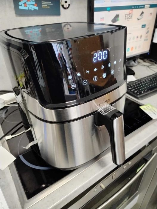 Фритюрник с горещ въздух без мазнина Lehmann Pure Airfryer 1700W 6.5 Л