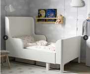 Pat extensibil copii alb BUSUNGE  IKEA 80x200 cm