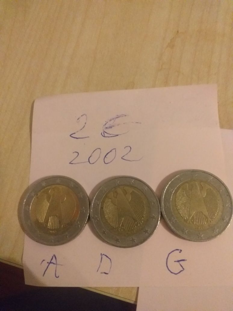 Monede 2 euro seria.a.d.g