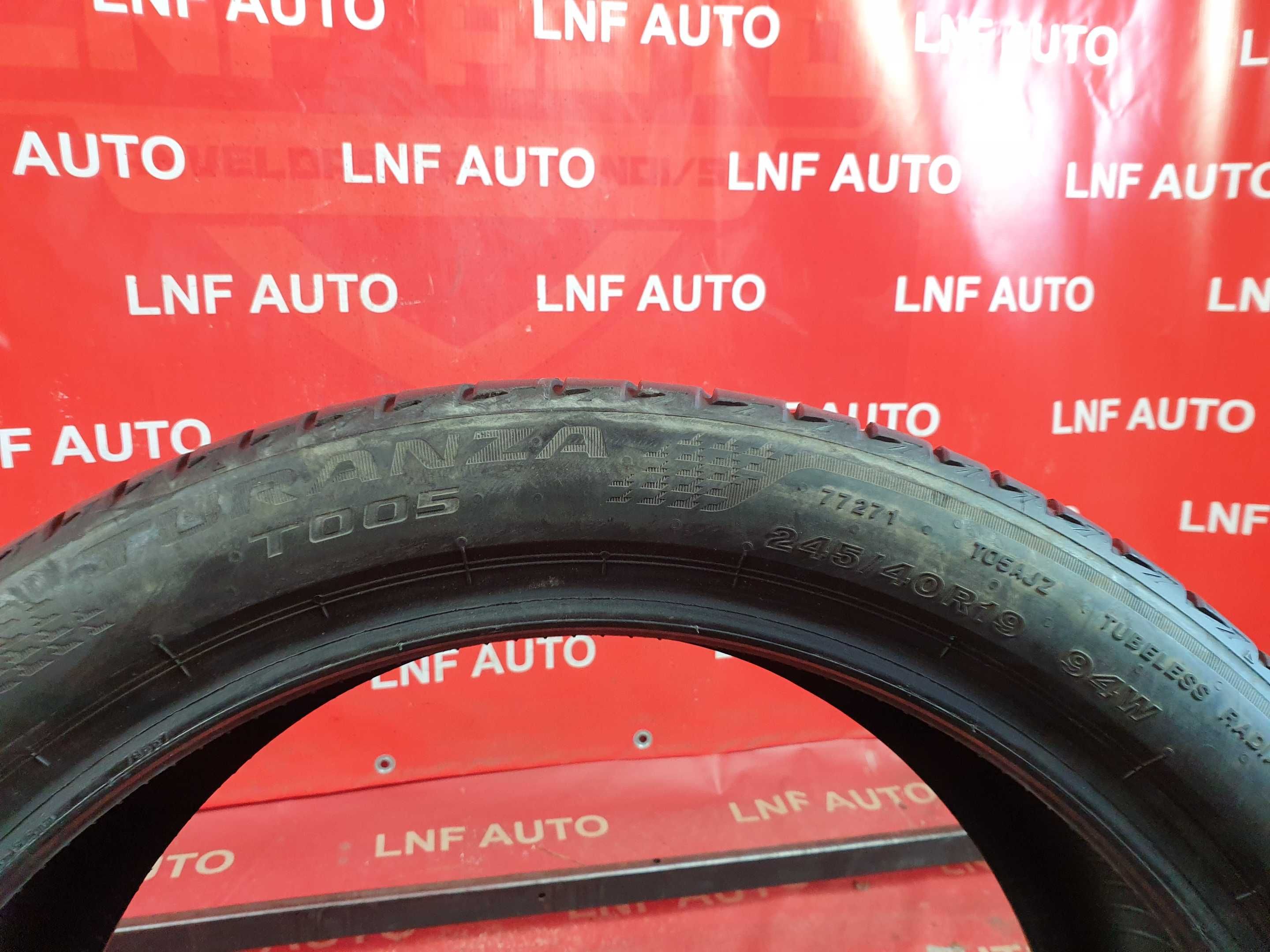 1 Anvelopa de VARA - 245/40/19 - Bridgestone - 5.58 MM - DOT 2020 !