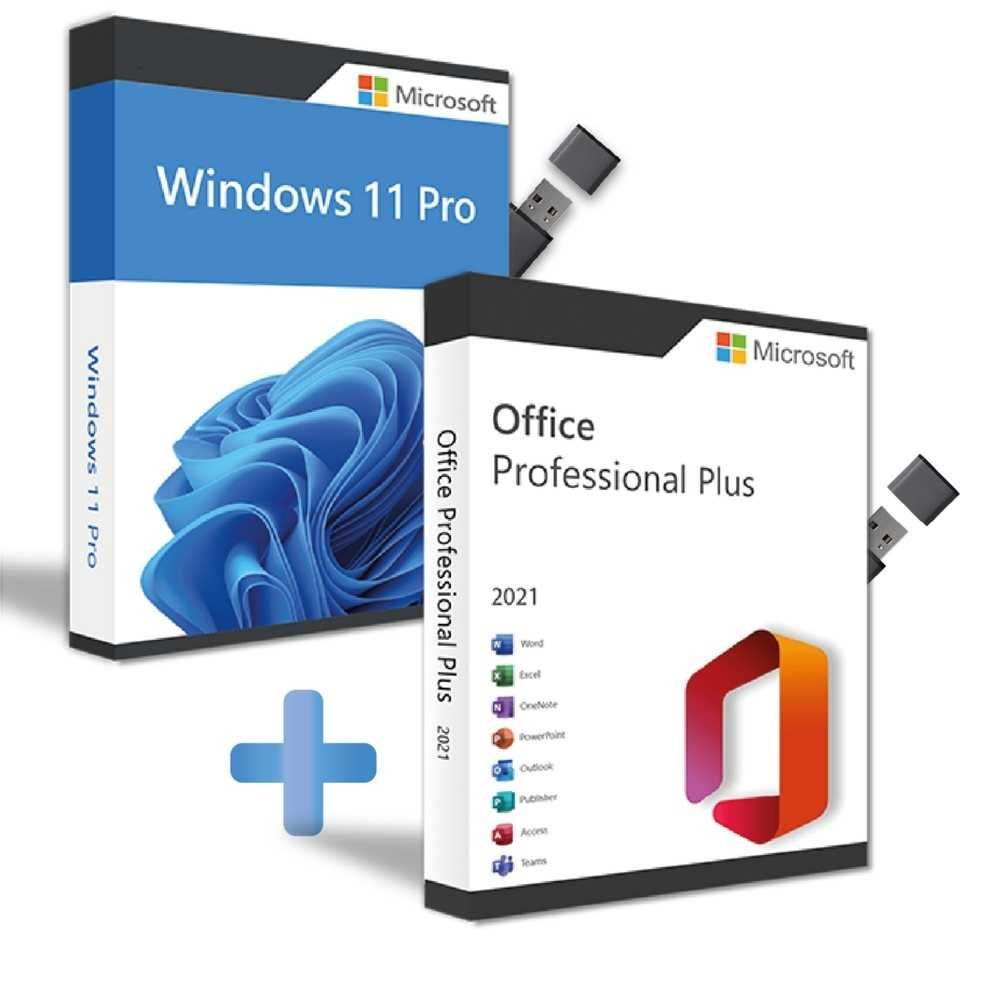 Stick USB Bootabil - Windows 11 Pro + Office 2021 - cu licenta retail