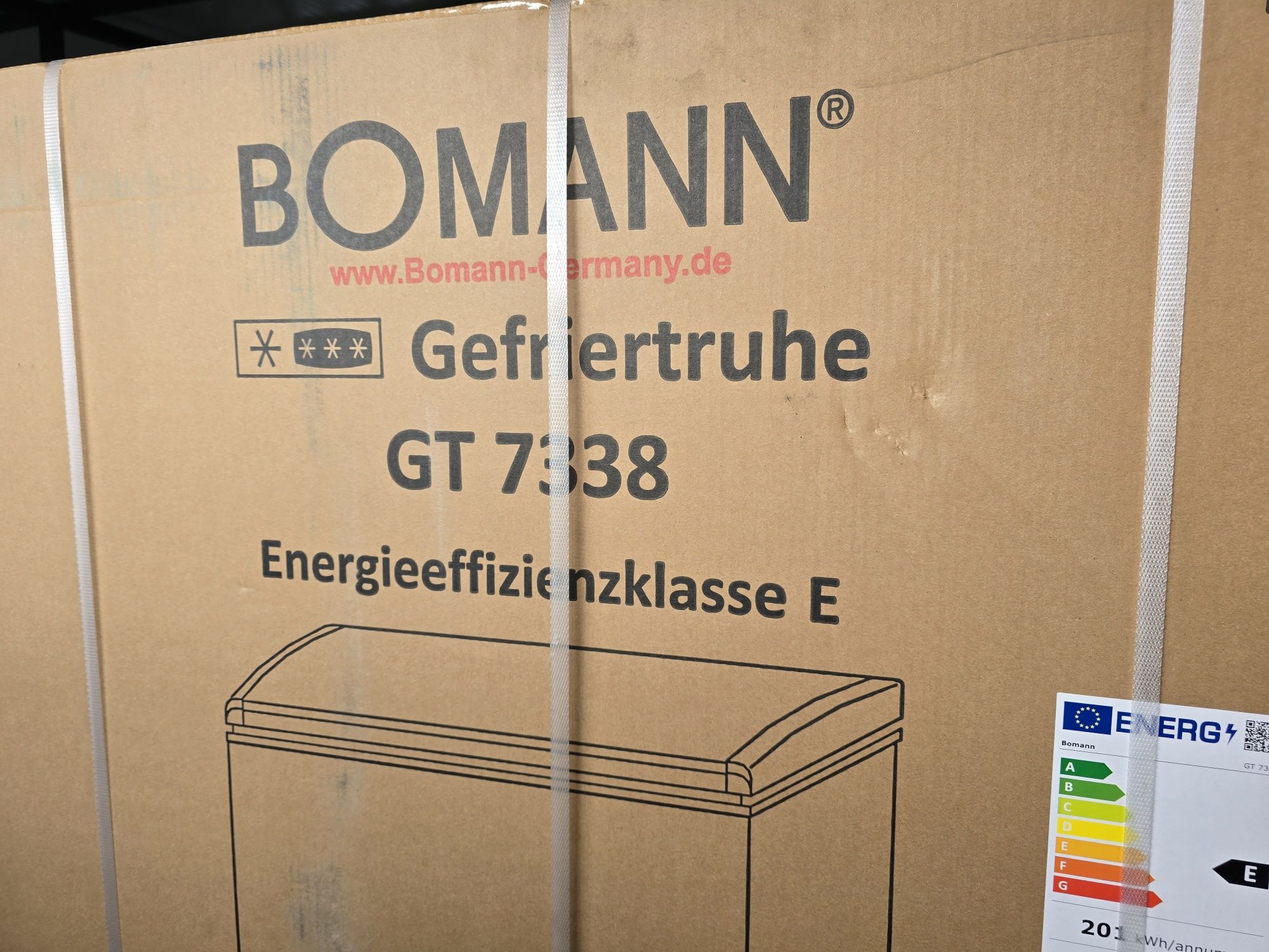 Нов хоризонтален фризер 202L Бял Bomann GT 7338 Бял