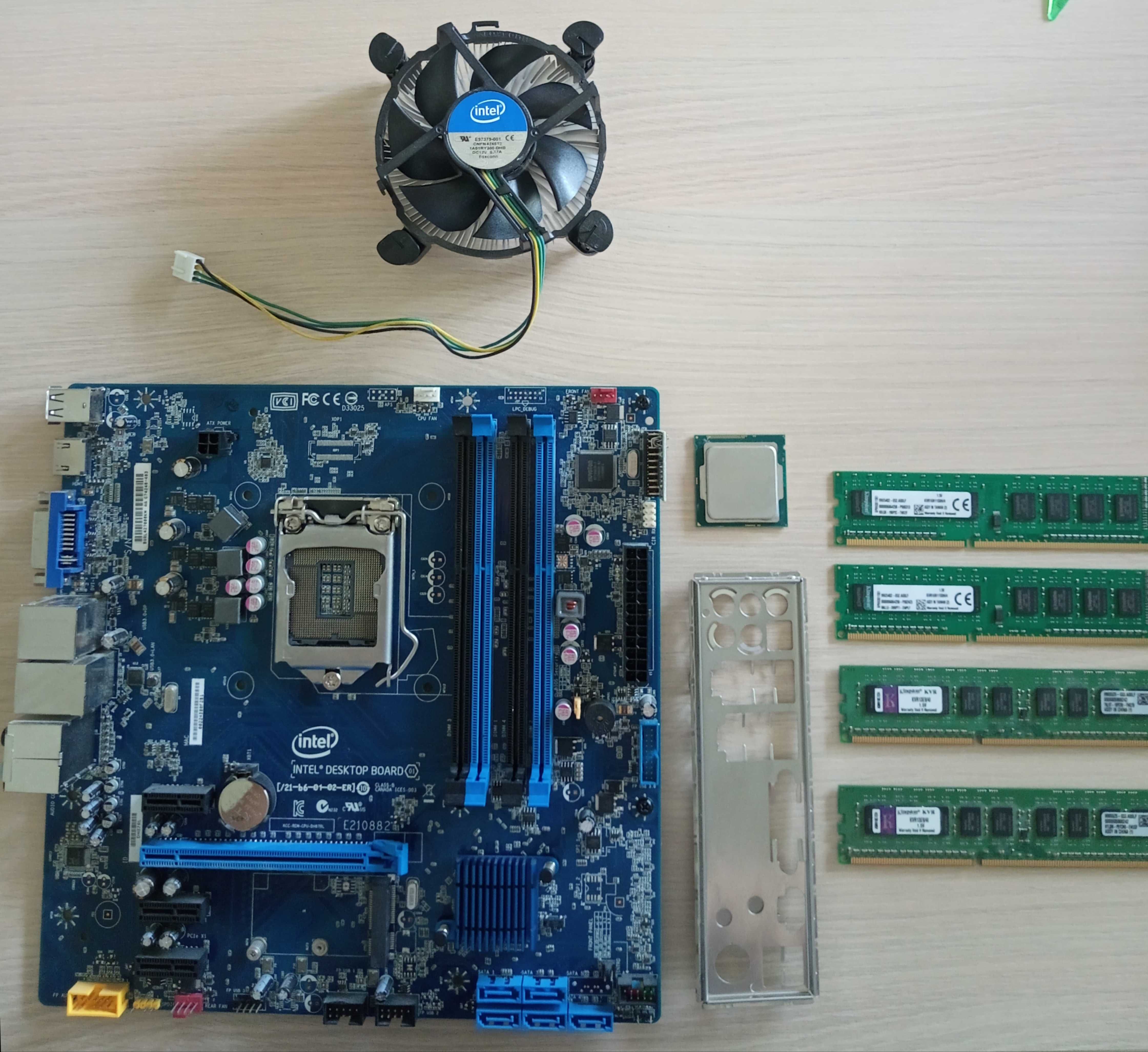 Placă de bază Intel DH87RL, 16GB RAM, procesor Intel i5 4440S