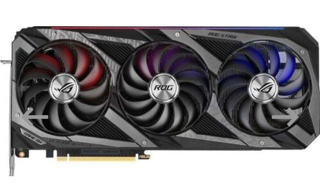 Видеокарта ASUS GeForce RTX3070Ti OC, ROG-STRIX-RTX3070TI-O8G-GAMING [