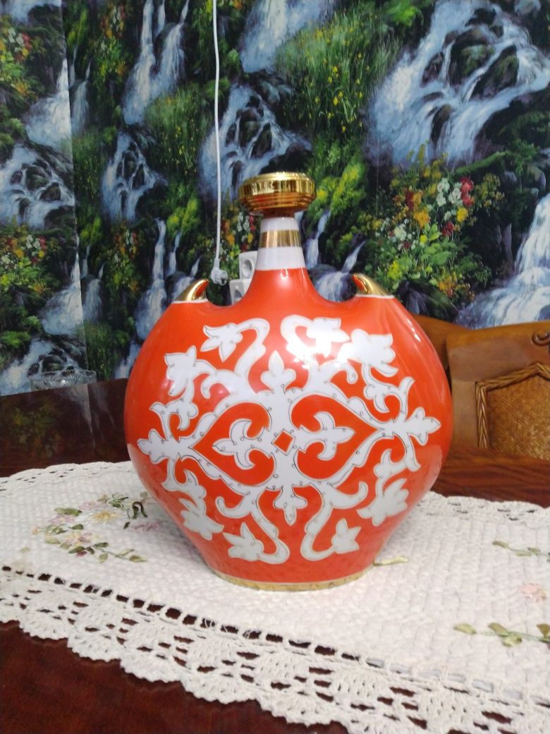 Штоф, бутылка фарфоровая декоративная, времени СССР, раритет